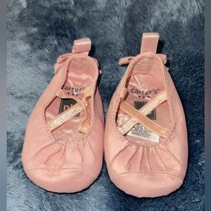 Newborn baby girl pink shoes